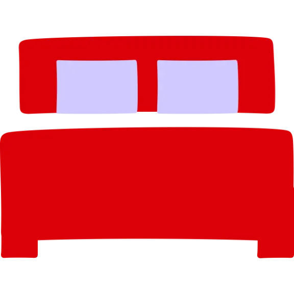 Hand-drawn private bedroom icon.