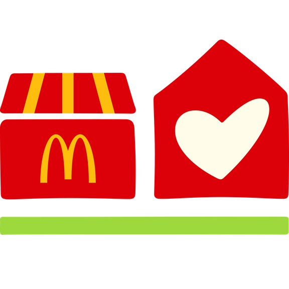 McDonald's and Ronald McDonald House partnership icon