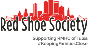 Red Shoe Society Tulsa skyline logo.